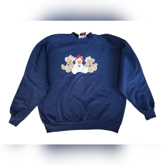 Teddy Bears & Bows Crew Neck Sweatshirt - Picture 1 of 6